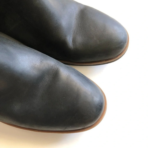 Korks by Korks-Ease Black Leather Tea Ankle Boots 9.5M - Picture 7 of 14